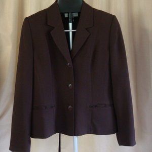 Casual Corner Short Brown Suit Jacket